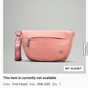 Lululemon micro festival bag pink